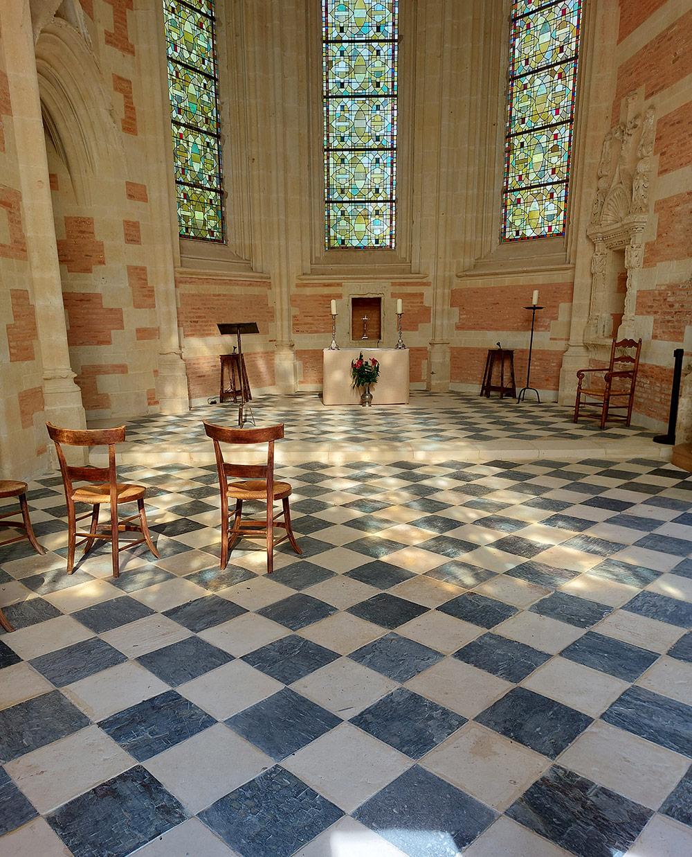 Chapelle du Chateau de Mortiercrolles - vue intérieure